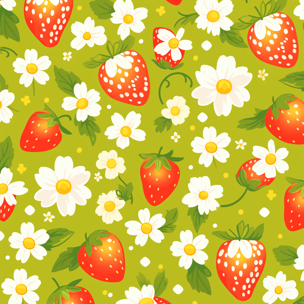 Strawberry Edition original repeating artwork