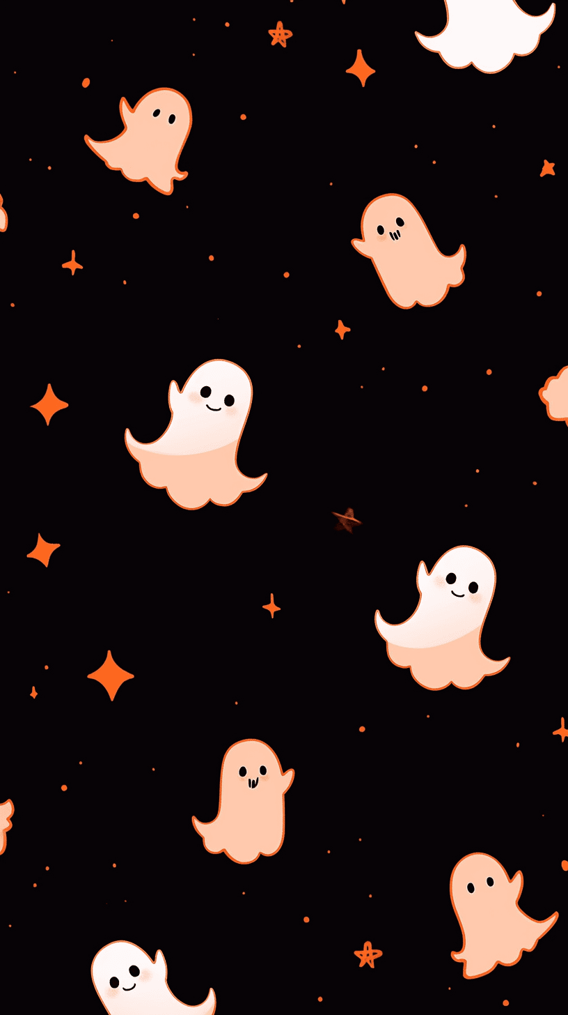 Halloween Ghost 521 original repeating artwork
