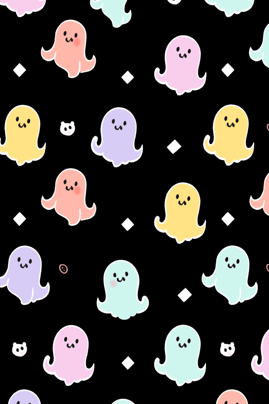 Halloween Ghost 333 original repeating artwork