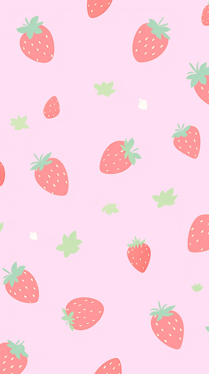 Strawberry Starlight original repeating artwork