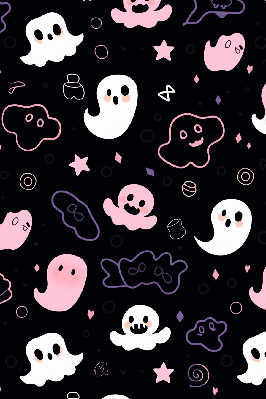 Halloween Ghost 094 original repeating artwork