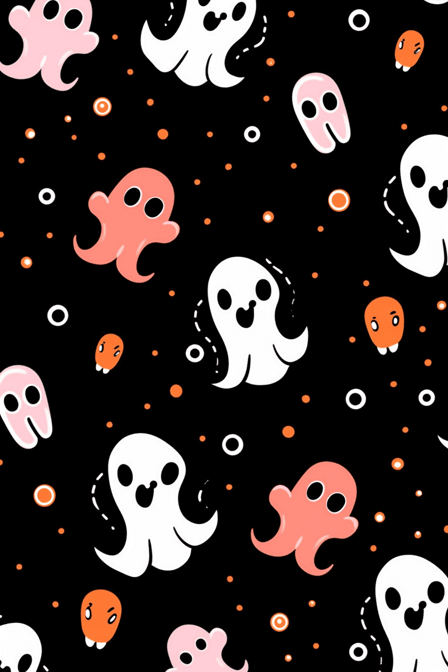 Halloween Ghost 558 original repeating artwork