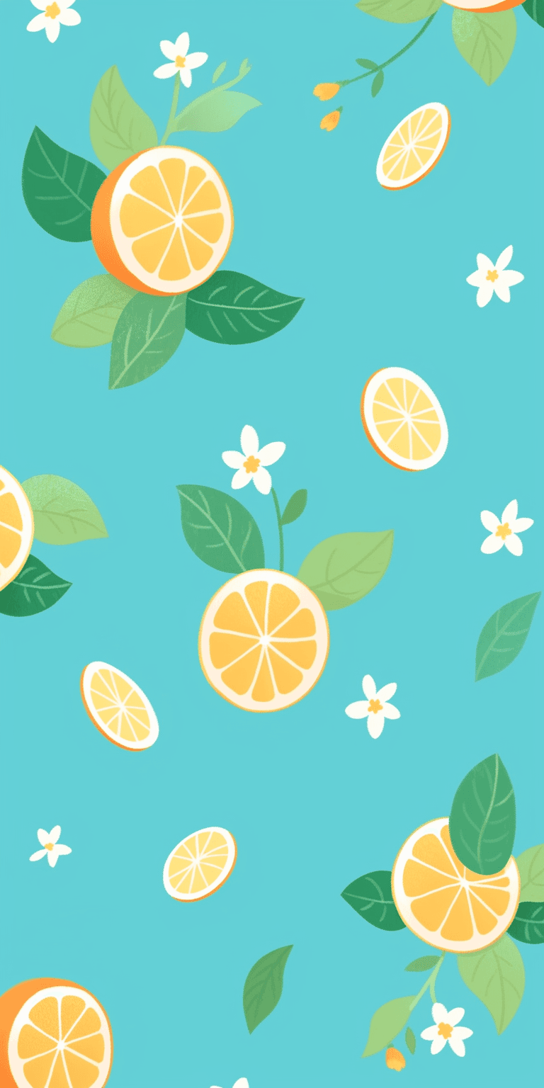 Lemon Kick original repeating artwork