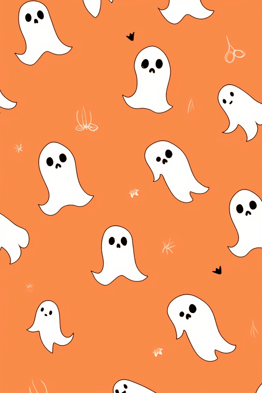 Halloween Ghost 096 original repeating artwork