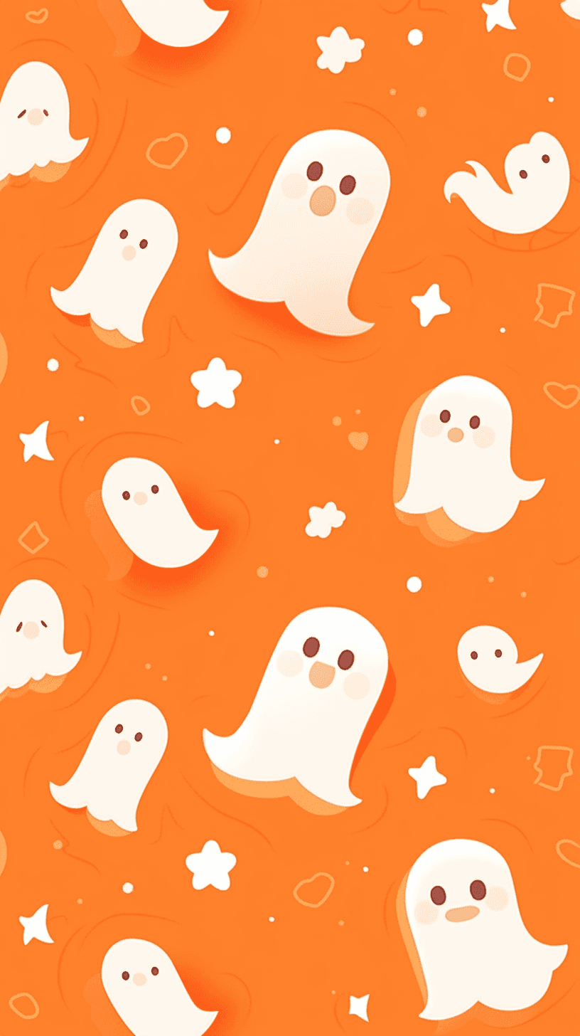 Halloween Ghost 1501 original repeating artwork