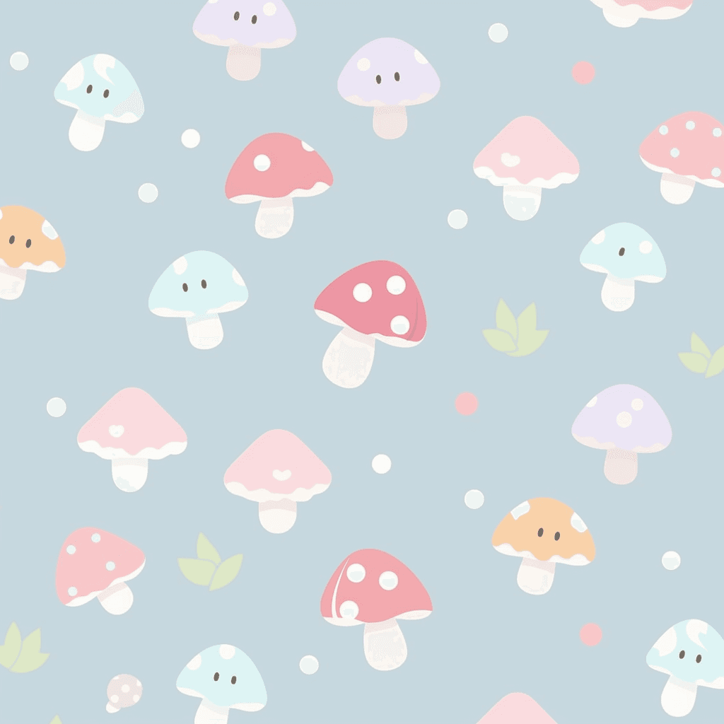 Mushroom Sprint original repeating artwork