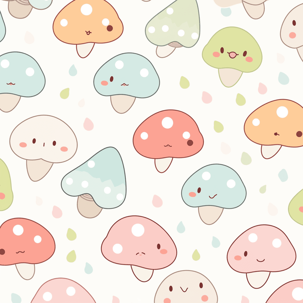 Mushroom Rush original repeating artwork