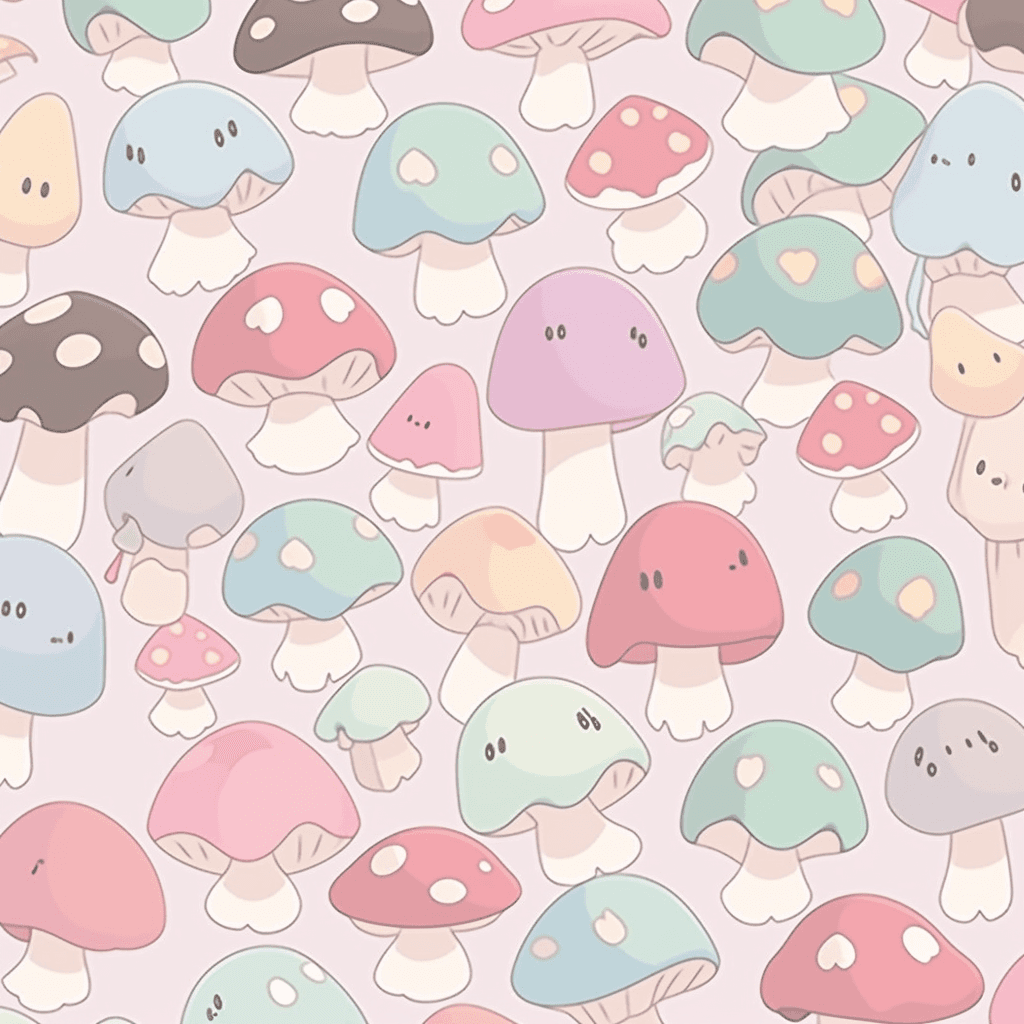 Mushroom Fizz original repeating artwork