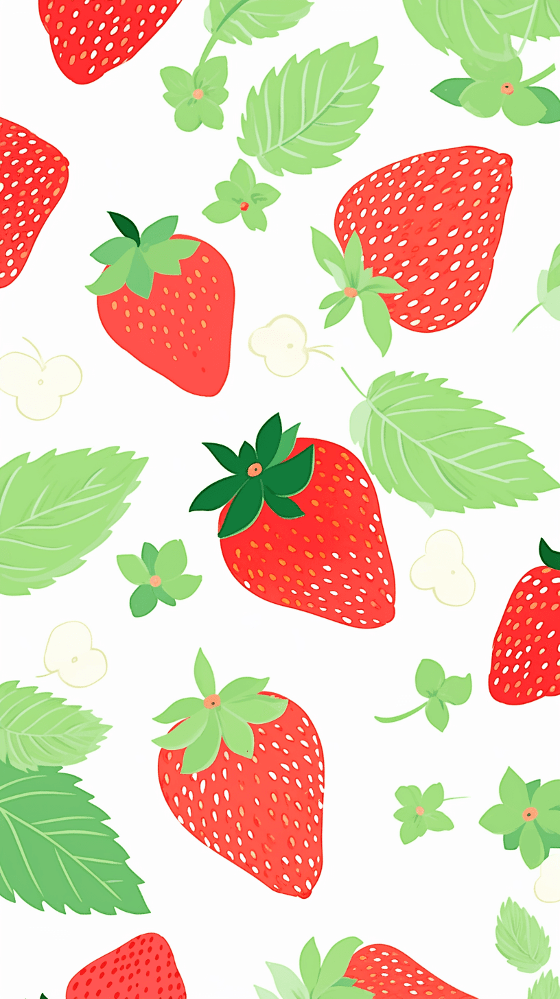 Strawberry Blast original repeating artwork