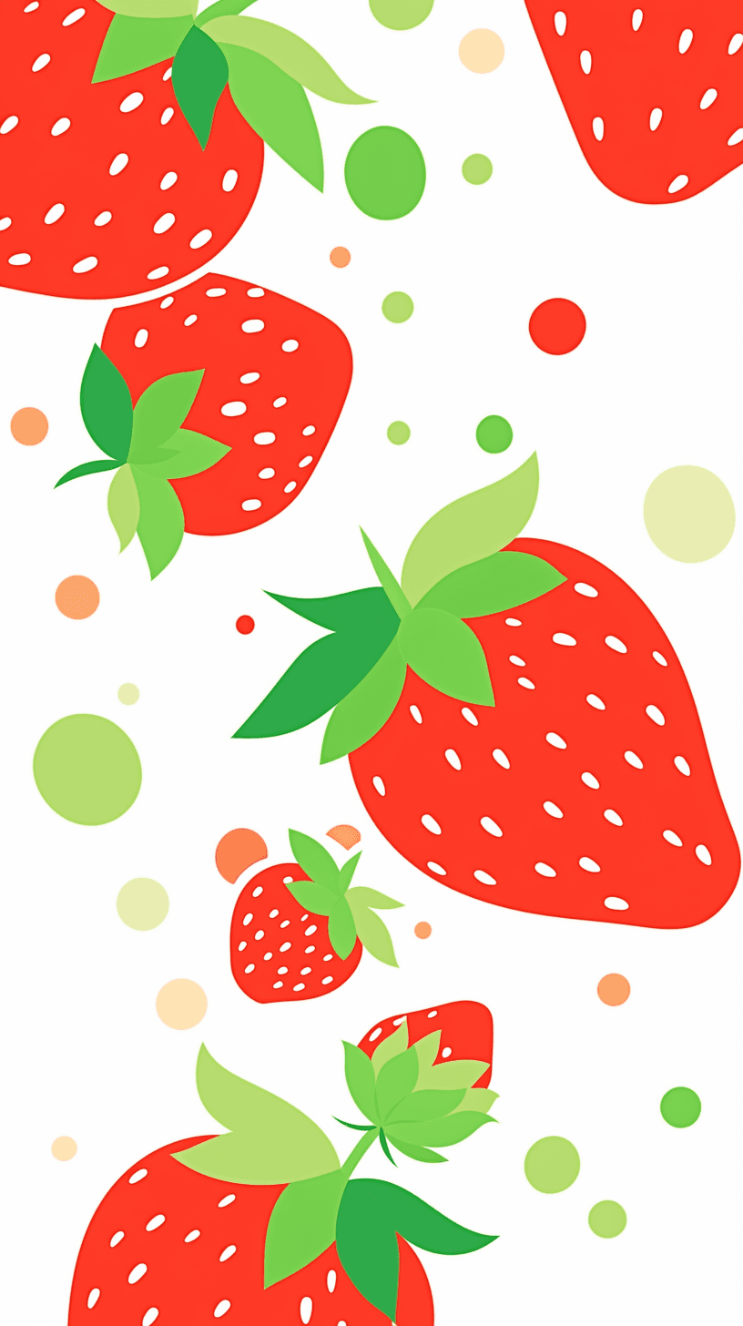 Strawberry Pastel original repeating artwork