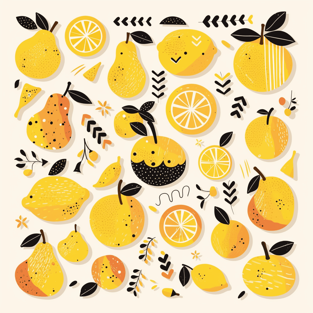 Lemon Play original repeating artwork