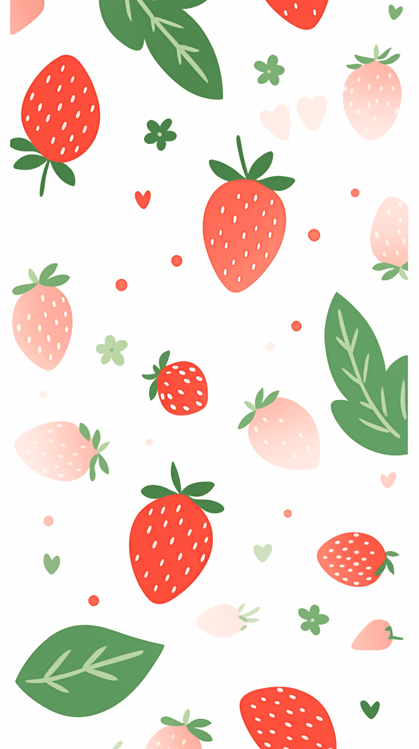 Strawberry Summer original repeating artwork