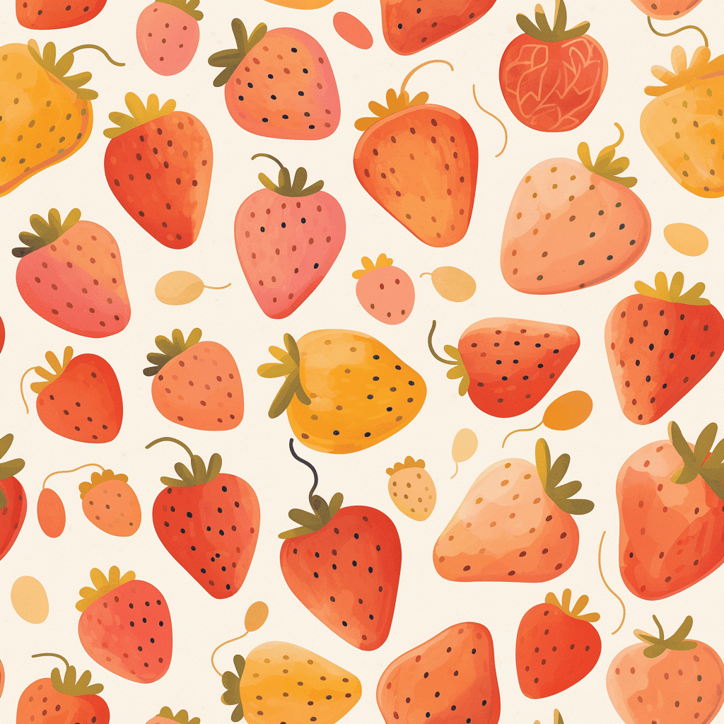Strawberry Press original repeating artwork
