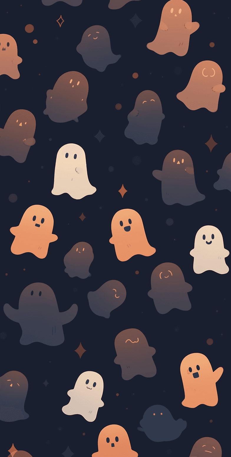Halloween Ghost 447 original repeating artwork