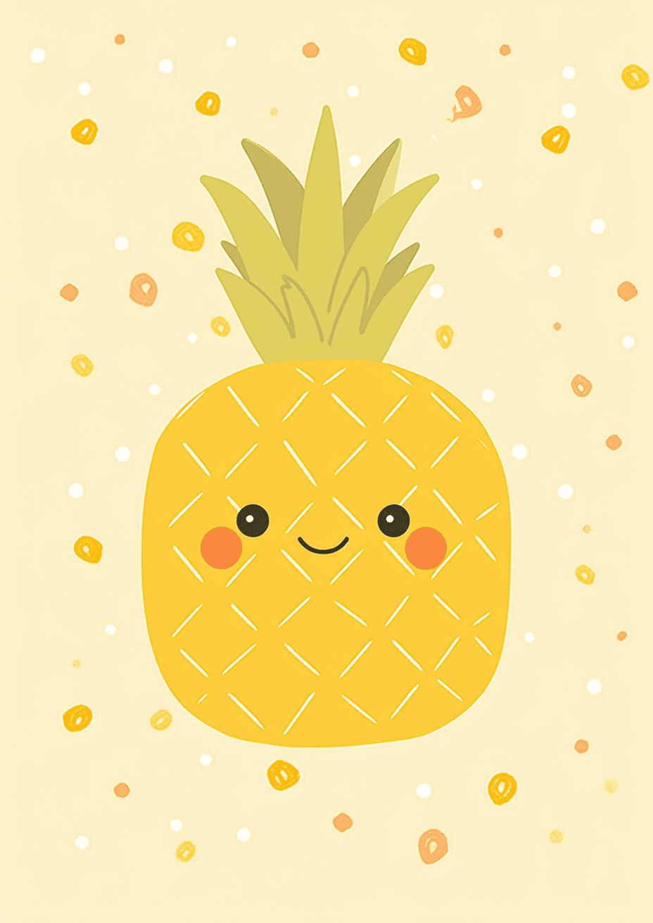Pineapple Shine original repeating artwork