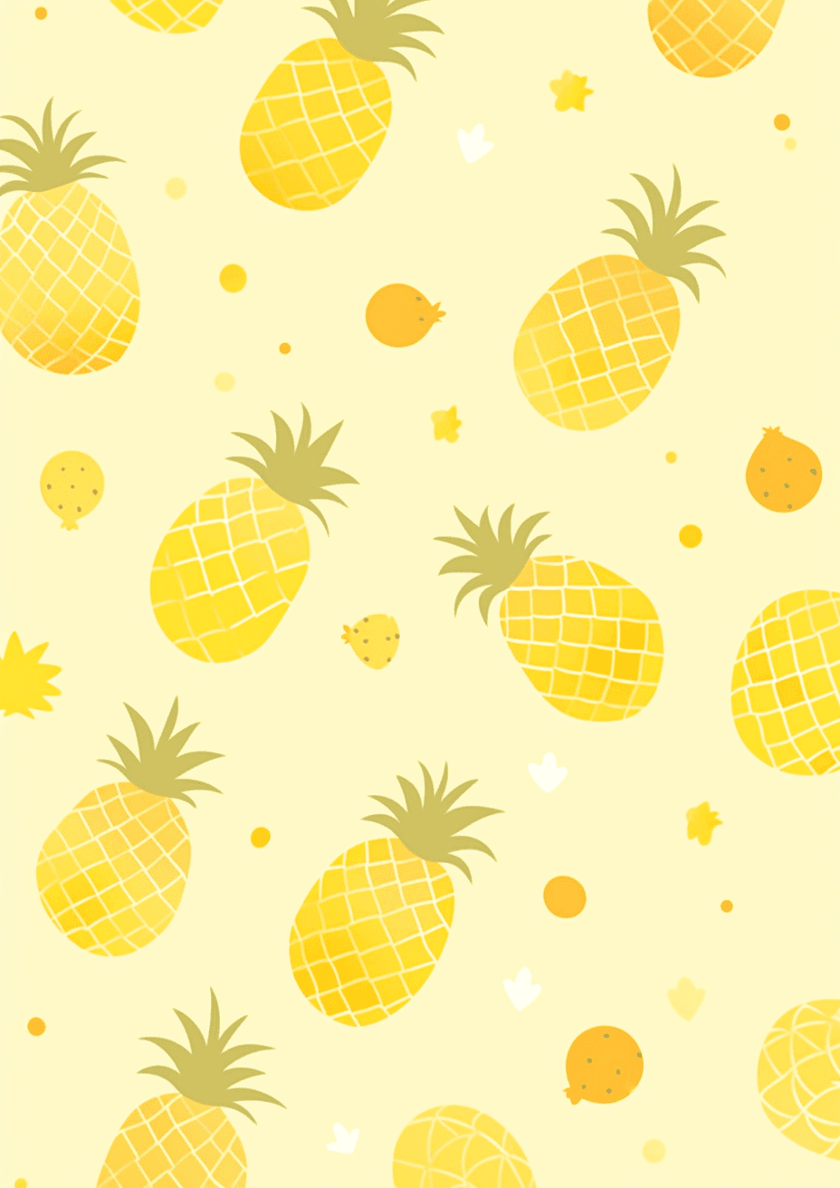 Pineapple Buzz original repeating artwork