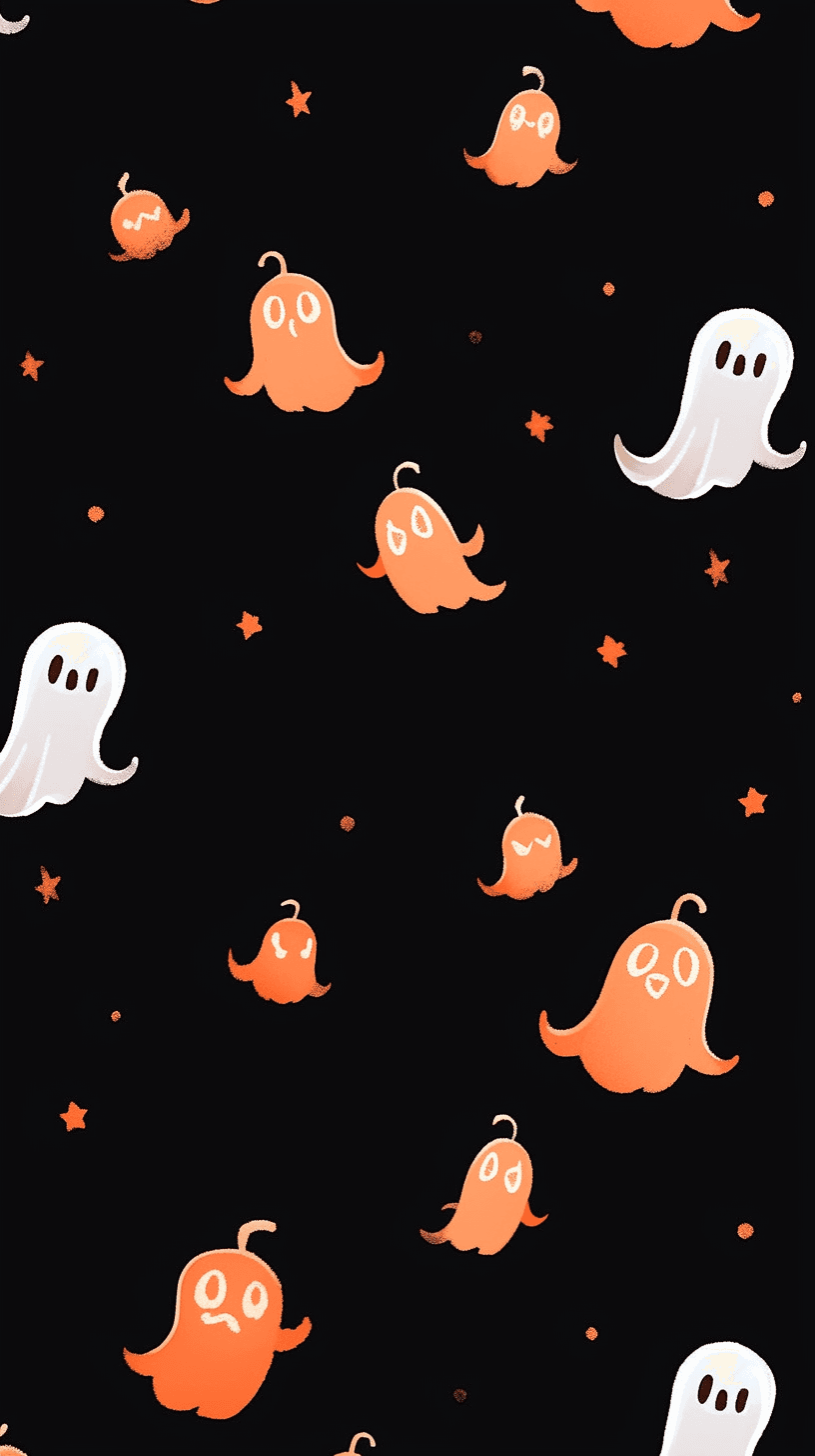 Halloween Ghost 523 original repeating artwork