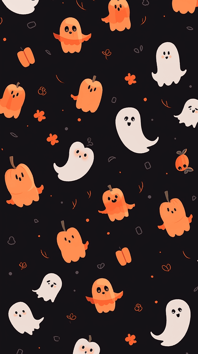 Halloween Ghost 156 original repeating artwork