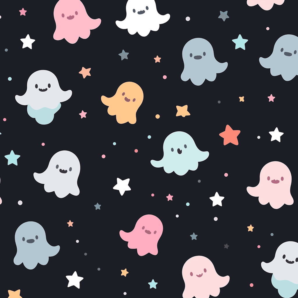 Halloween Ghost 482 original repeating artwork