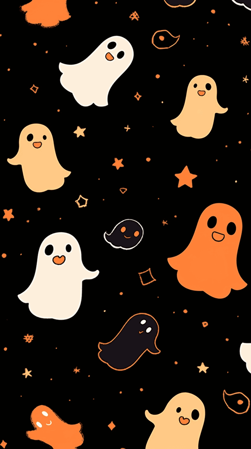 Halloween Ghost 279 original repeating artwork