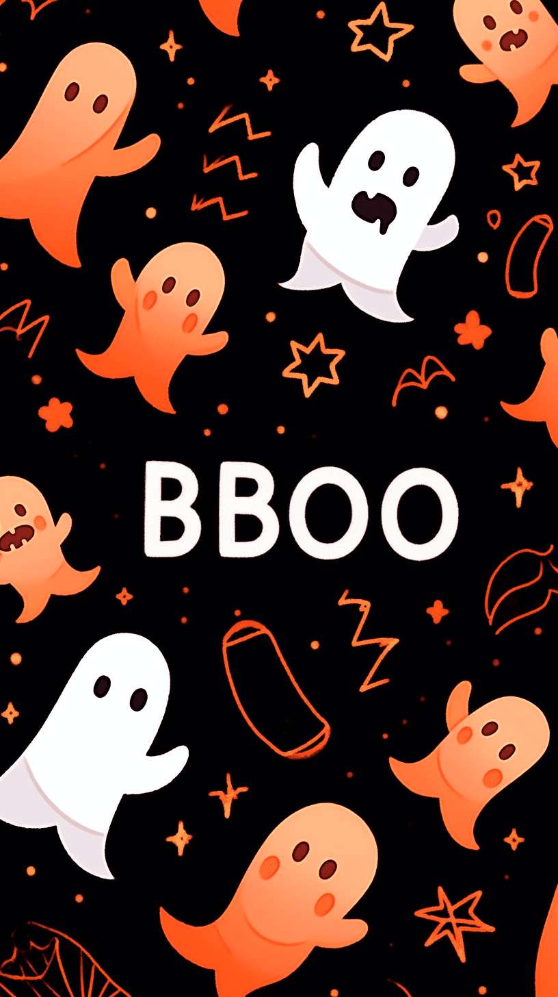 Halloween Ghost 418 original repeating artwork