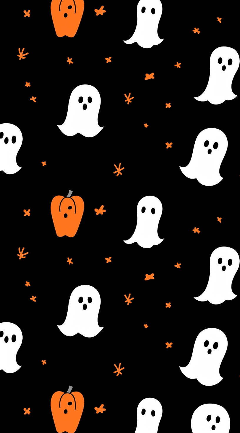 Halloween Ghost 1590 original repeating artwork