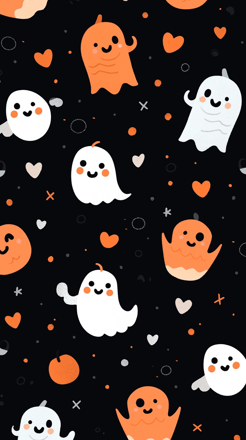 Halloween Ghost 1535 original repeating artwork