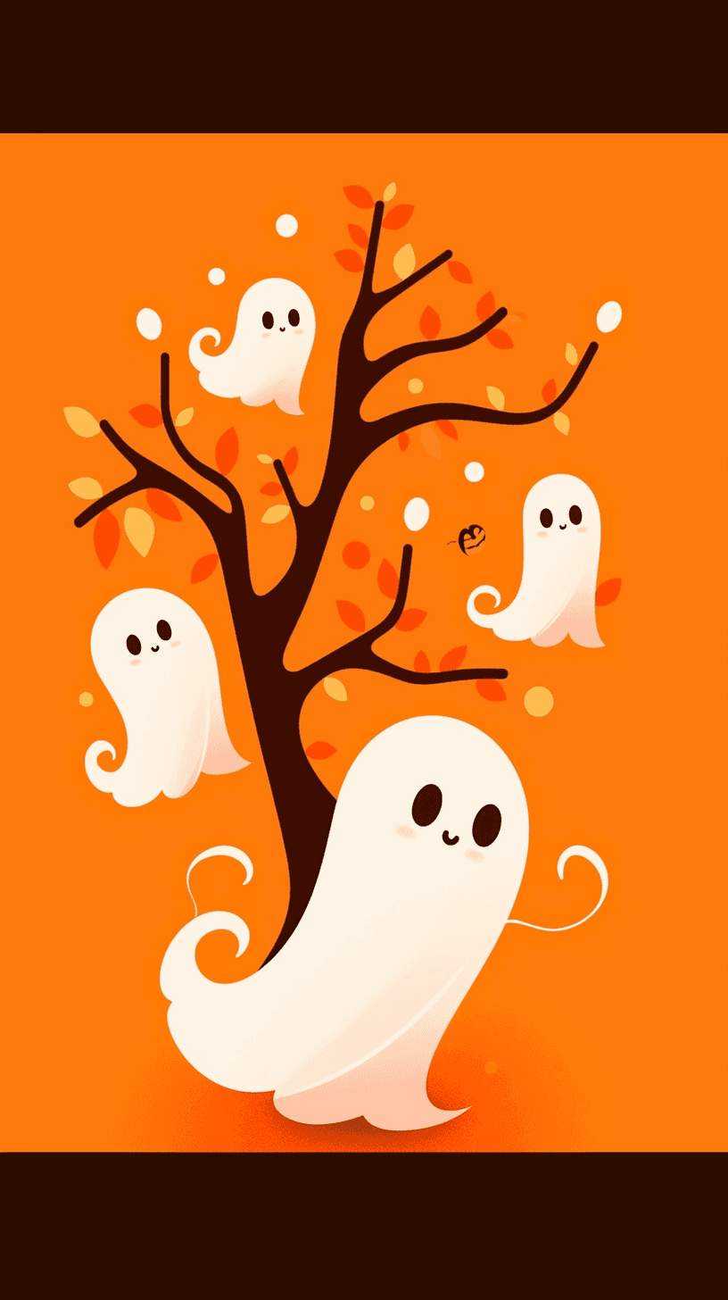 Halloween Ghost 446 original repeating artwork