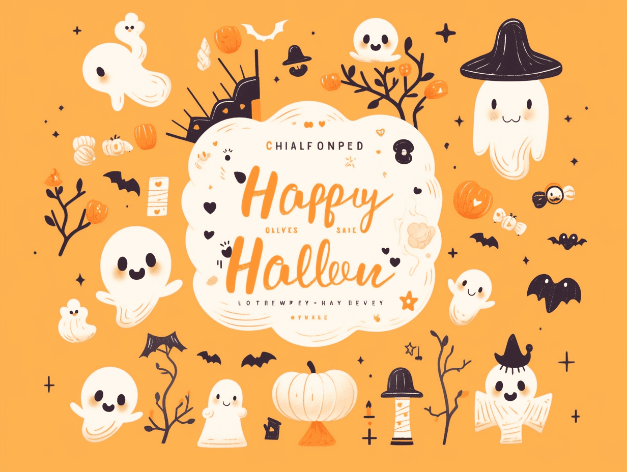 Halloween Ghost 241 original repeating artwork
