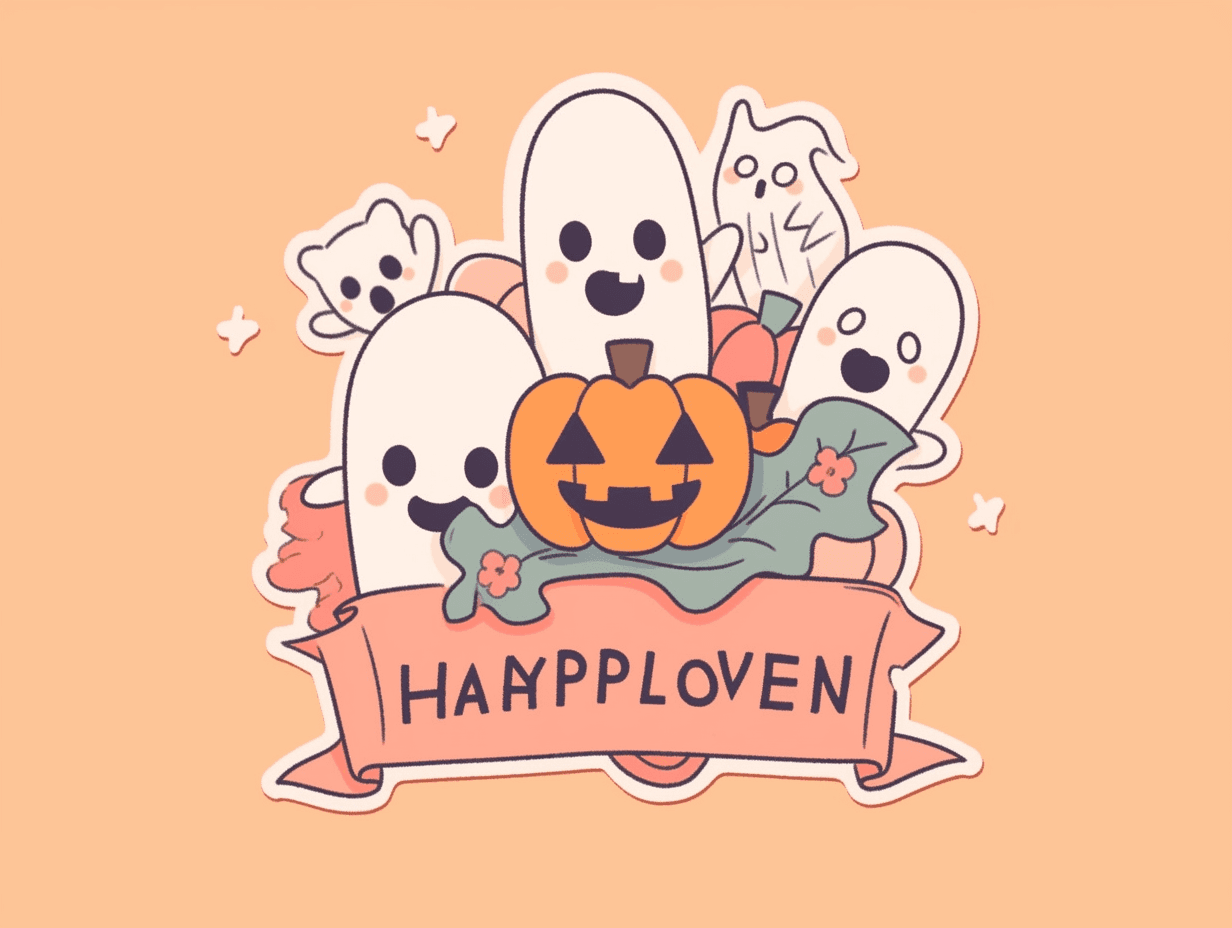 Halloween Ghost 1523 original repeating artwork