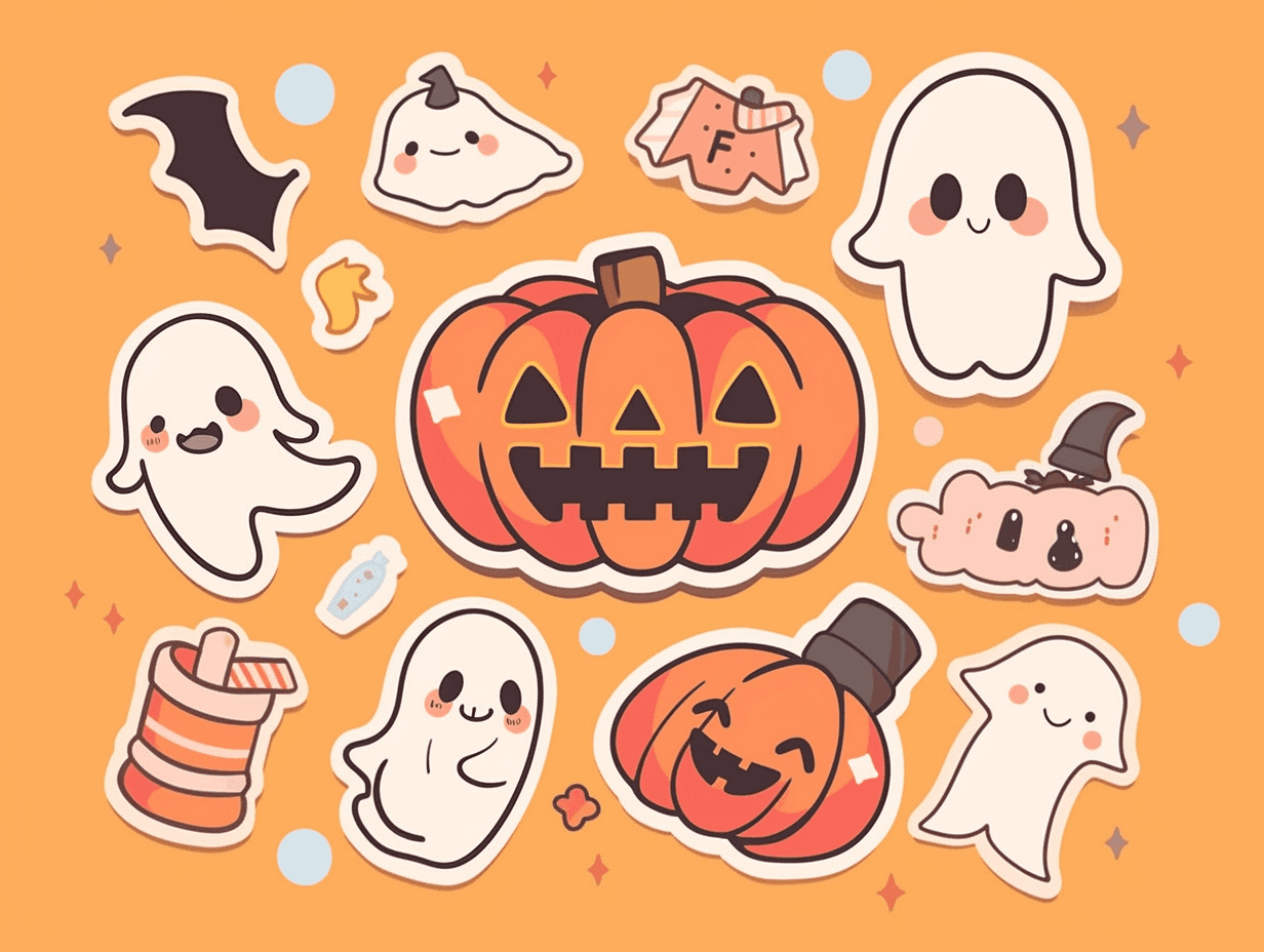 Halloween Ghost 1619 original repeating artwork