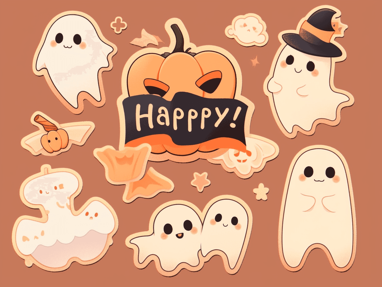 Halloween Ghost 1574 original repeating artwork
