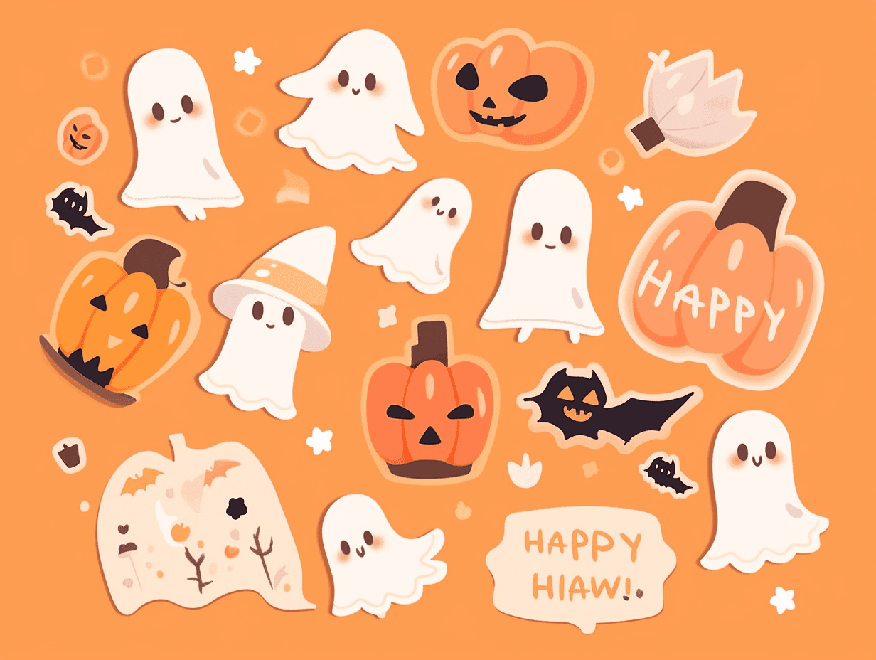 Halloween Ghost 1657 original repeating artwork