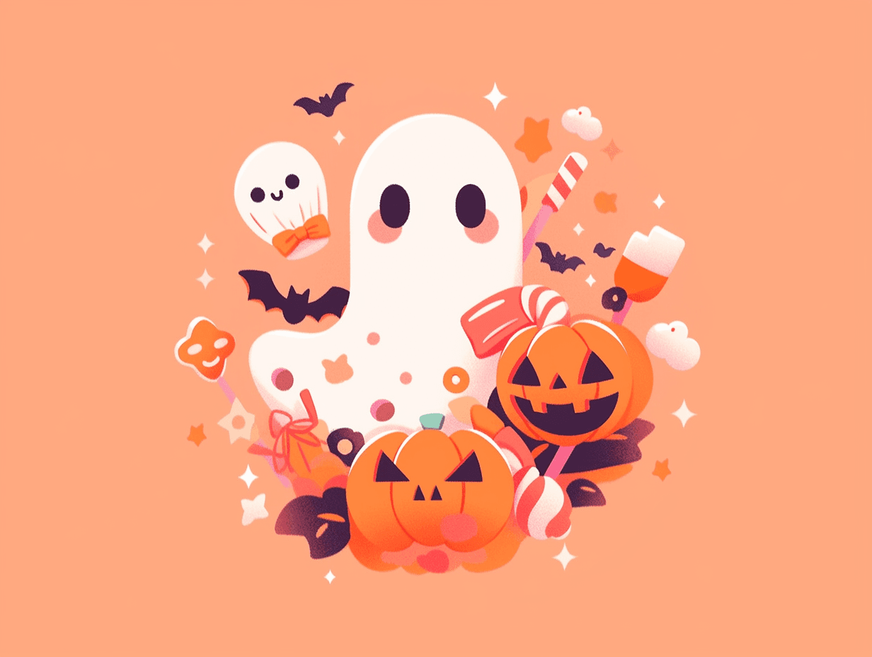 Halloween Ghost 1351 original repeating artwork