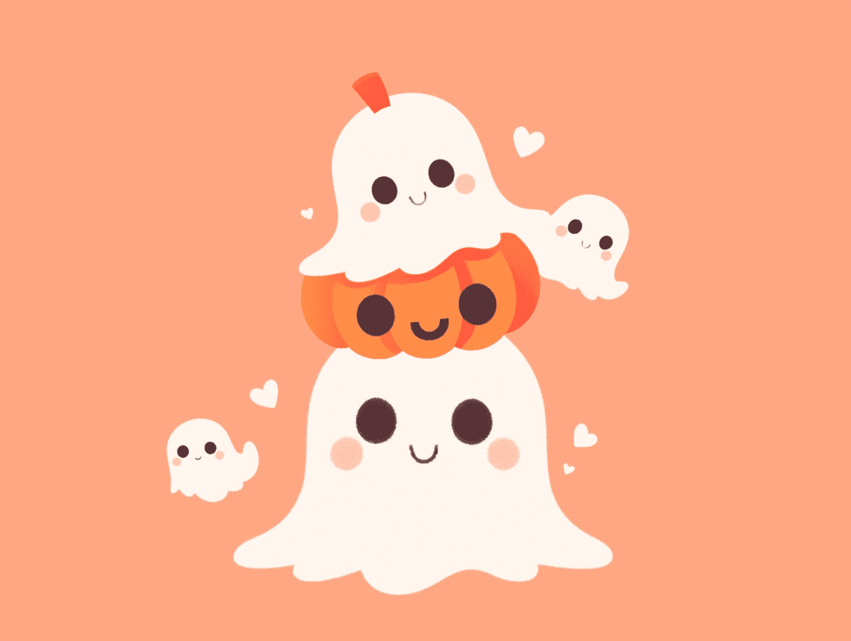 Halloween Ghost 1616 original repeating artwork