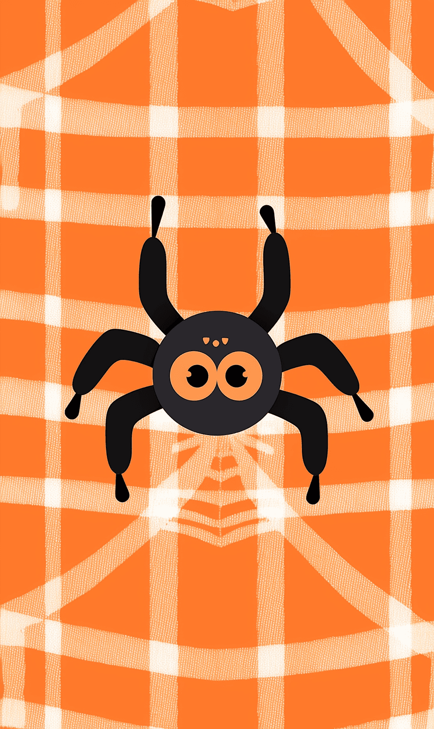 Halloween Spider Pastel original repeating artwork