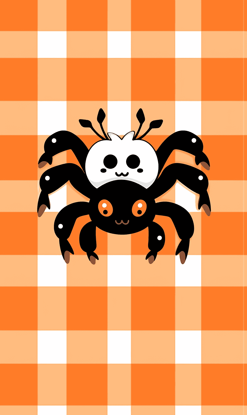 Halloween Spider Buzz original repeating artwork