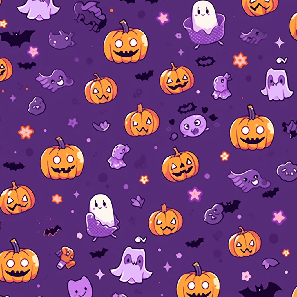 Halloween Ghost Play original repeating artwork