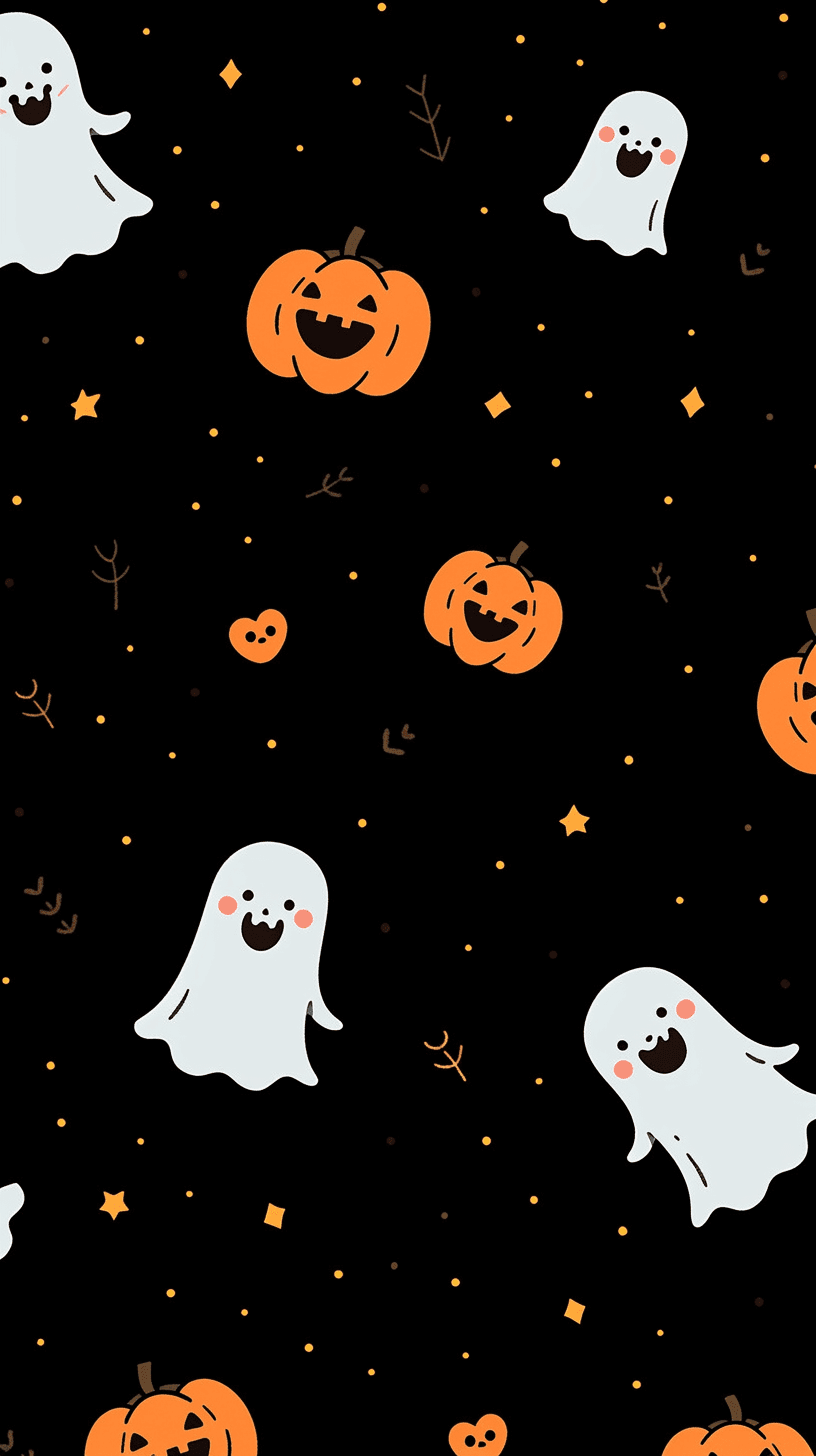 Halloween Ghost 1555 original repeating artwork