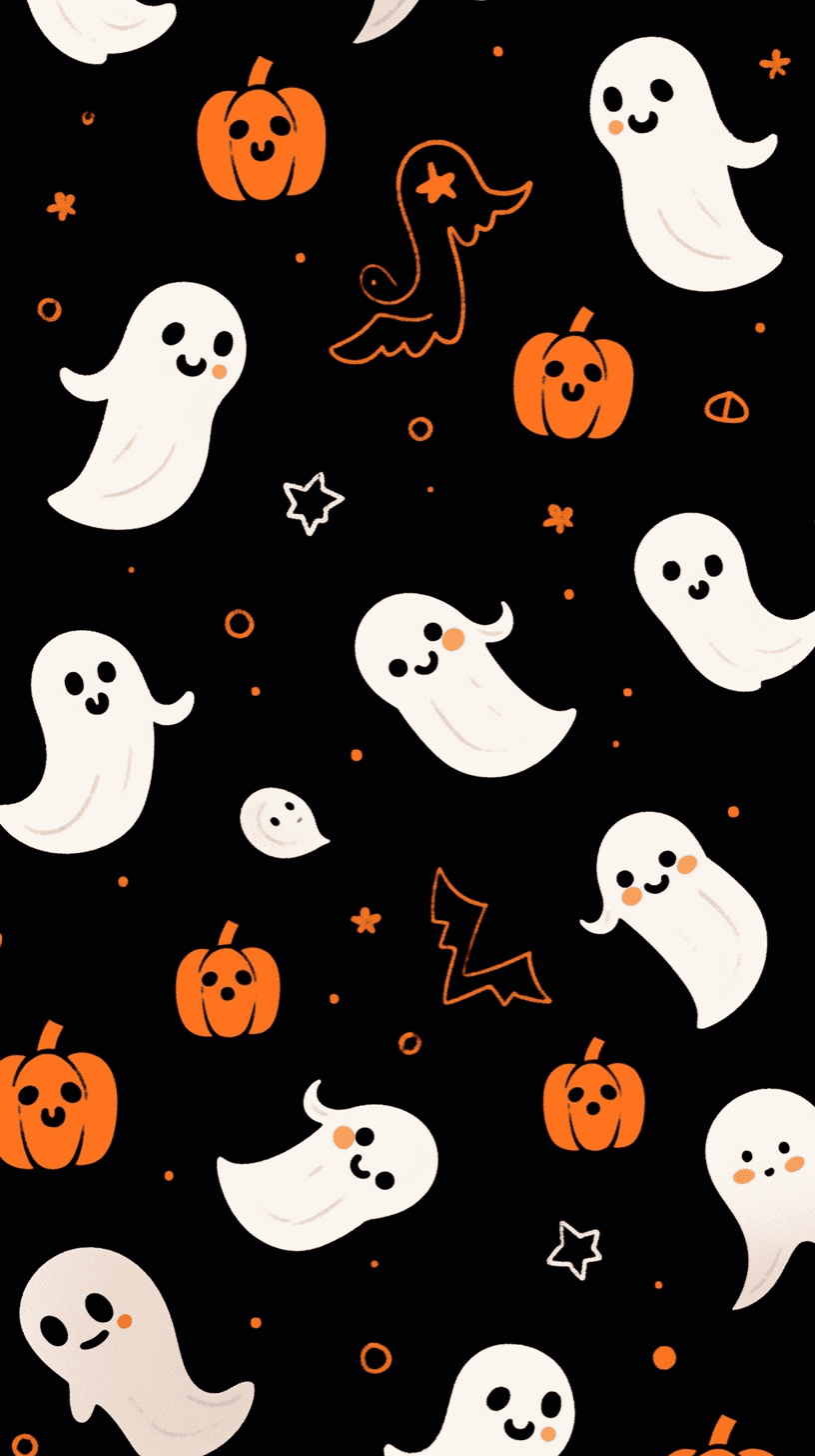 Halloween Ghost 078 original repeating artwork
