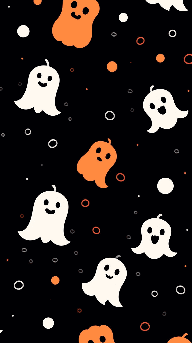 Halloween Ghost 083 original repeating artwork
