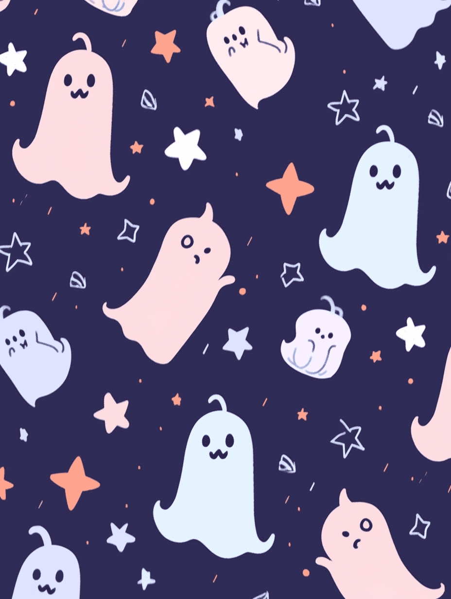 Halloween Ghost 277 original repeating artwork