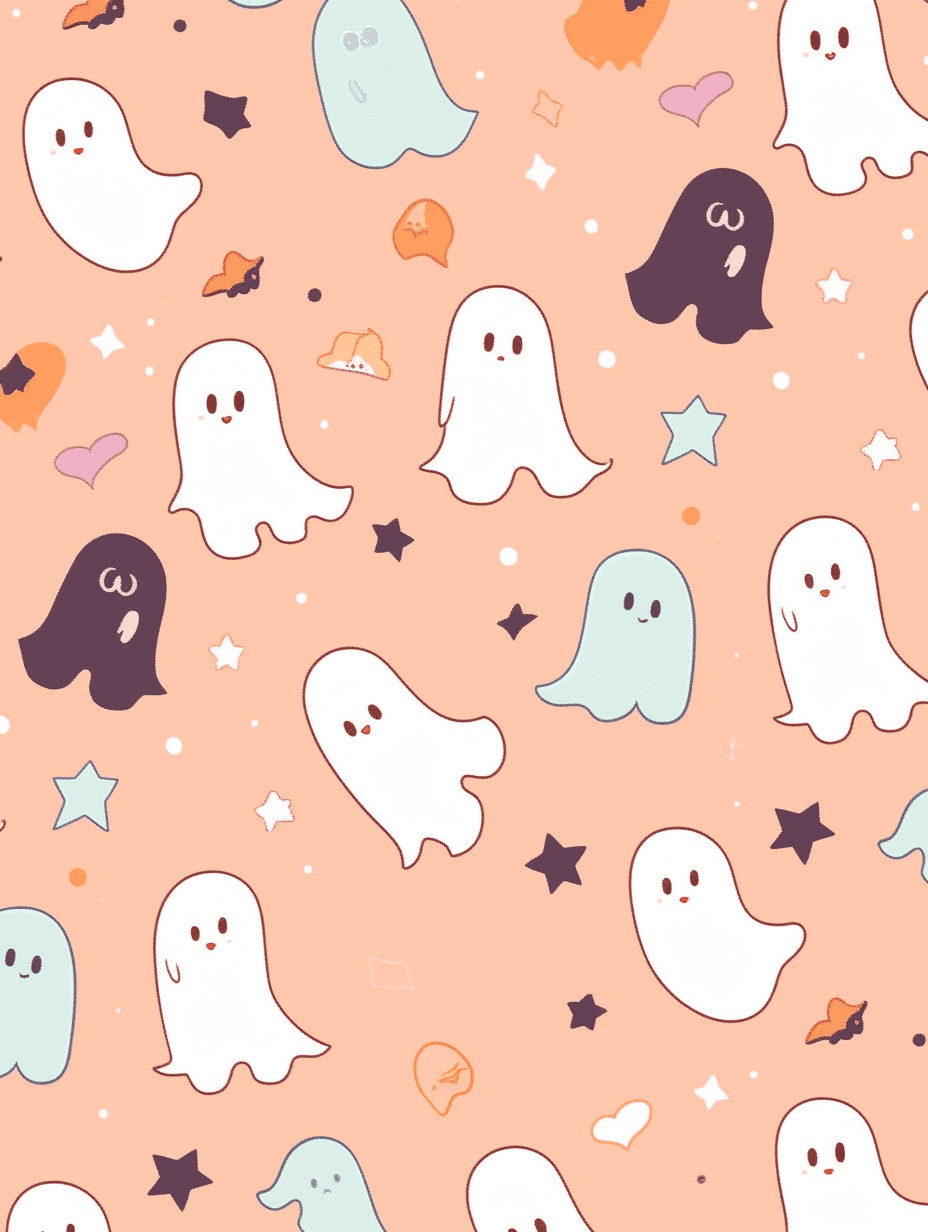Halloween Ghost 551 original repeating artwork