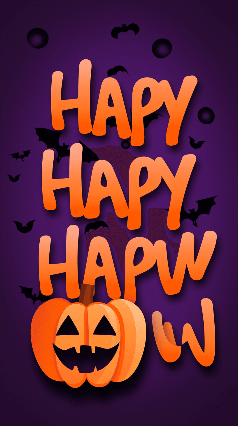 Halloween Pumpkin Zoom original repeating artwork