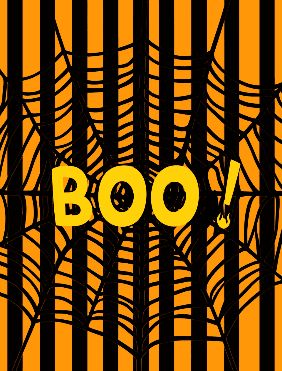 Halloween Letter Crew original repeating artwork