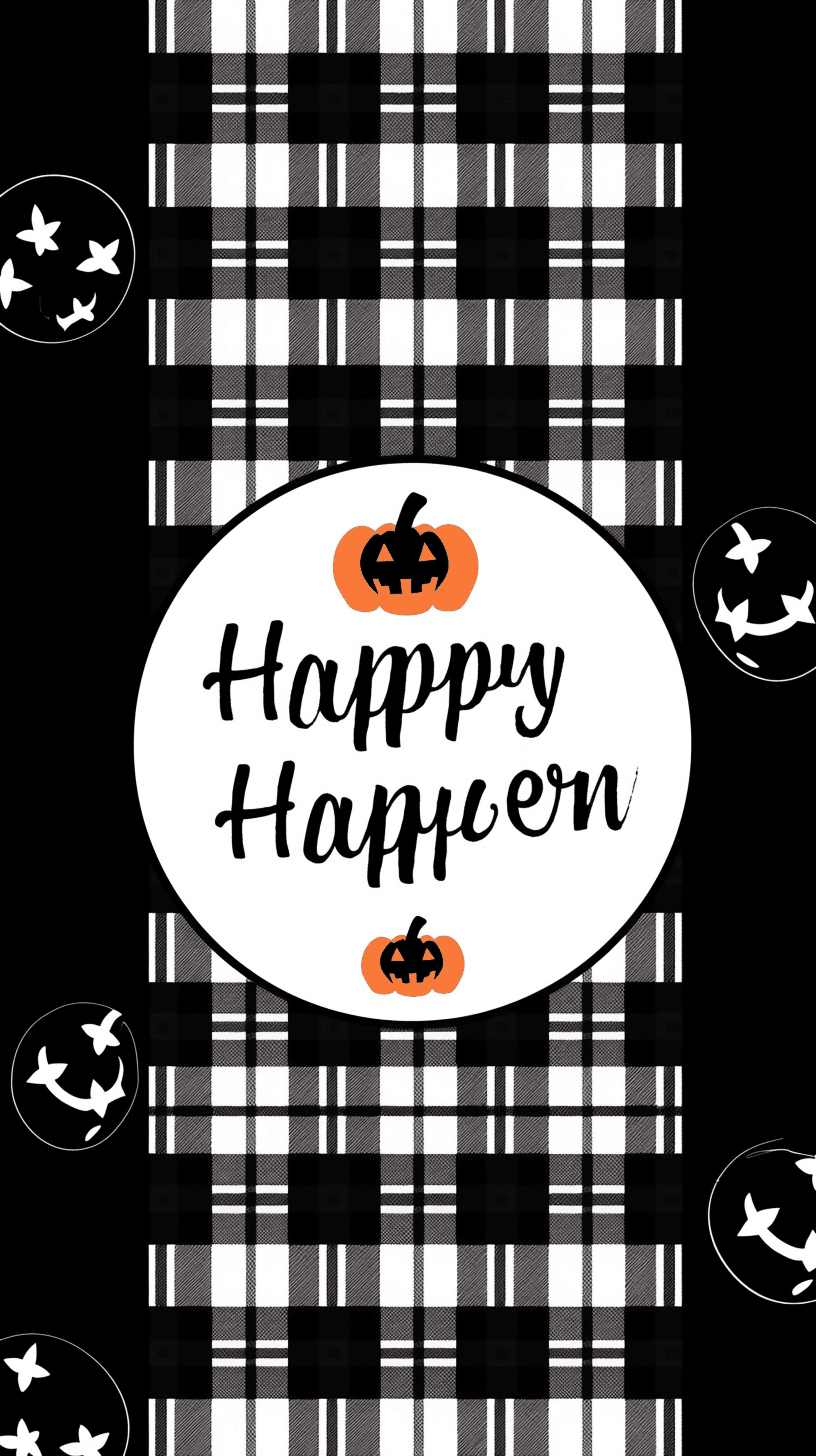 Halloween Letter Parade original repeating artwork