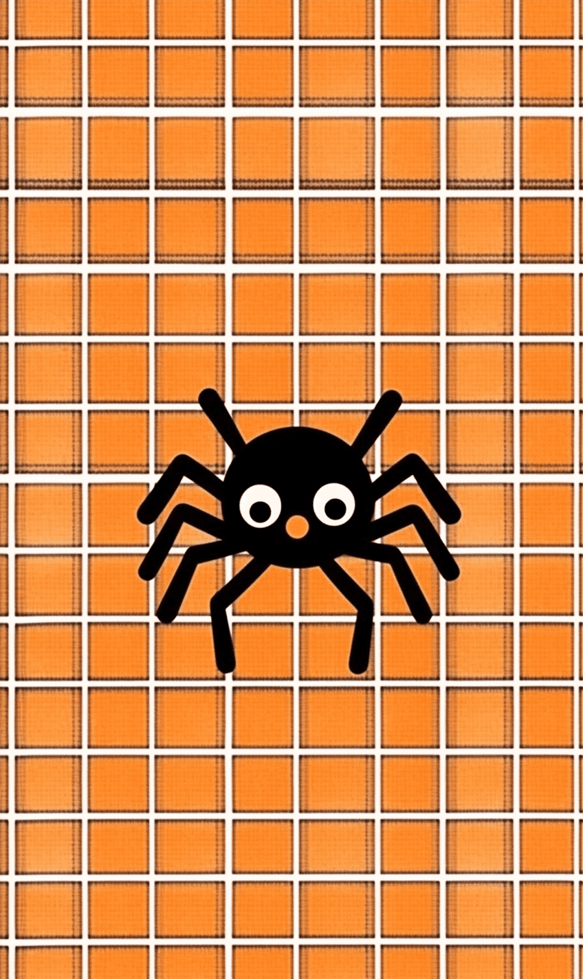 Halloween Spider Team original repeating artwork