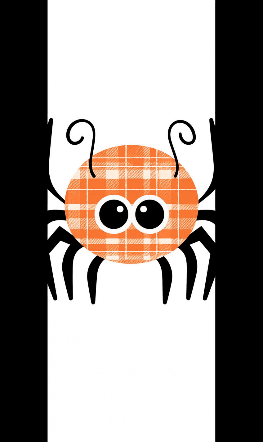Halloween Spider Fizz original repeating artwork
