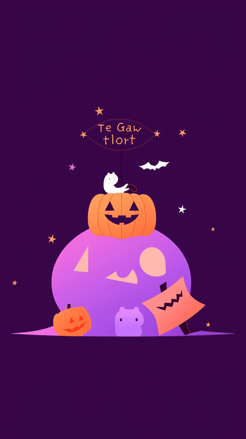 Halloween Pumpkin 205 original repeating artwork