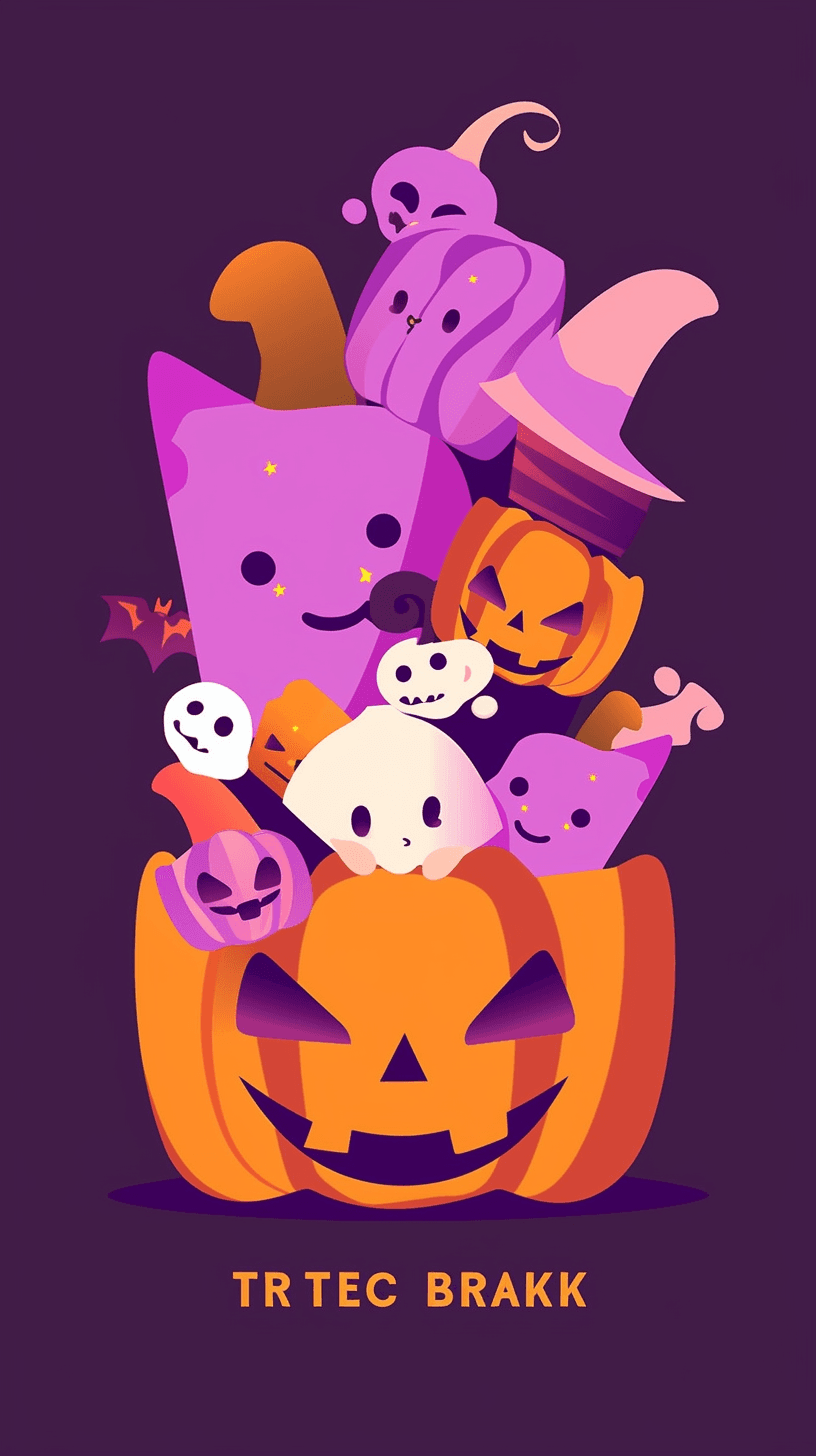 Halloween Pumpkin 166 original repeating artwork